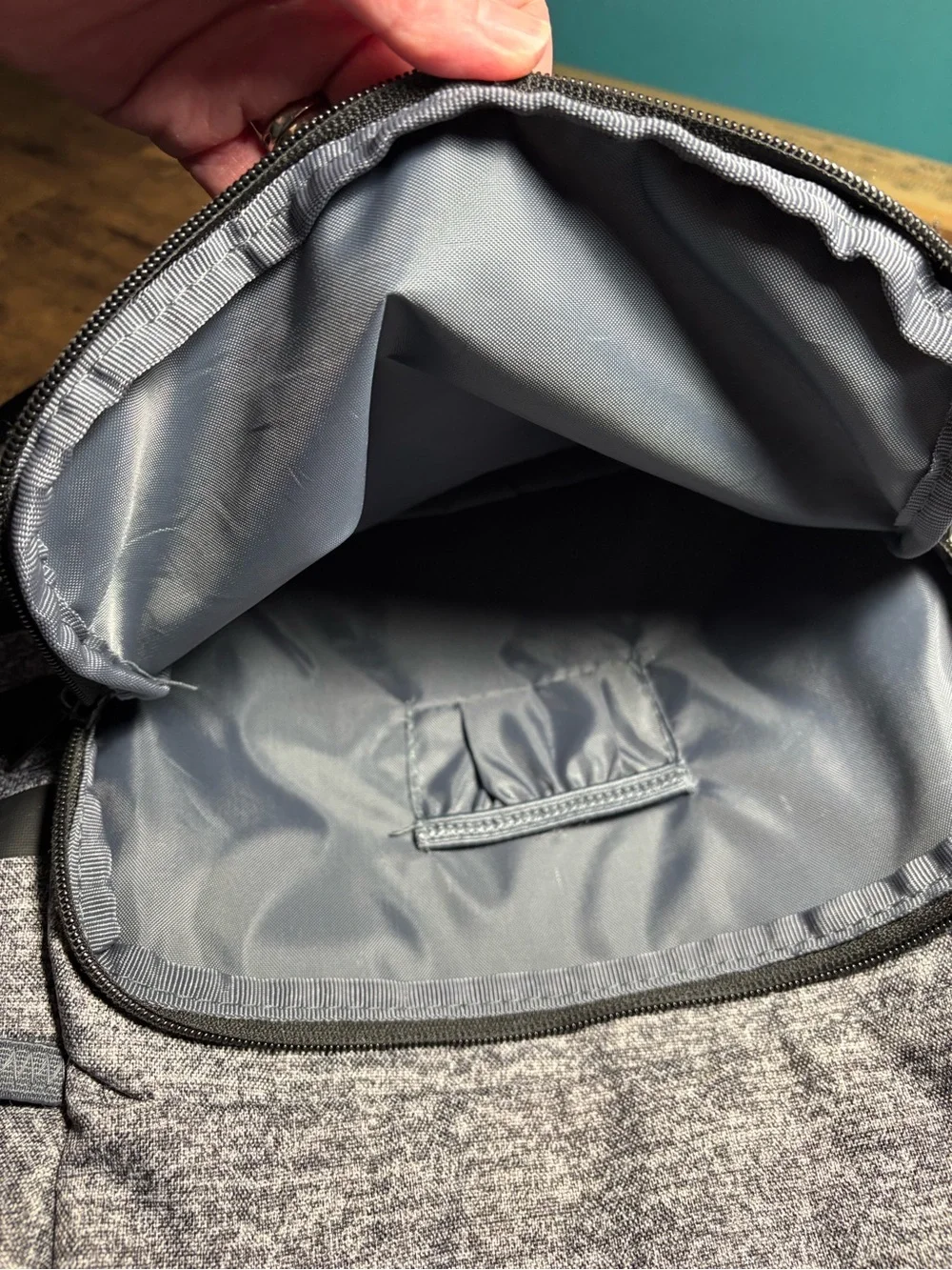 adidas Heather Gray and Black Casual Backpack